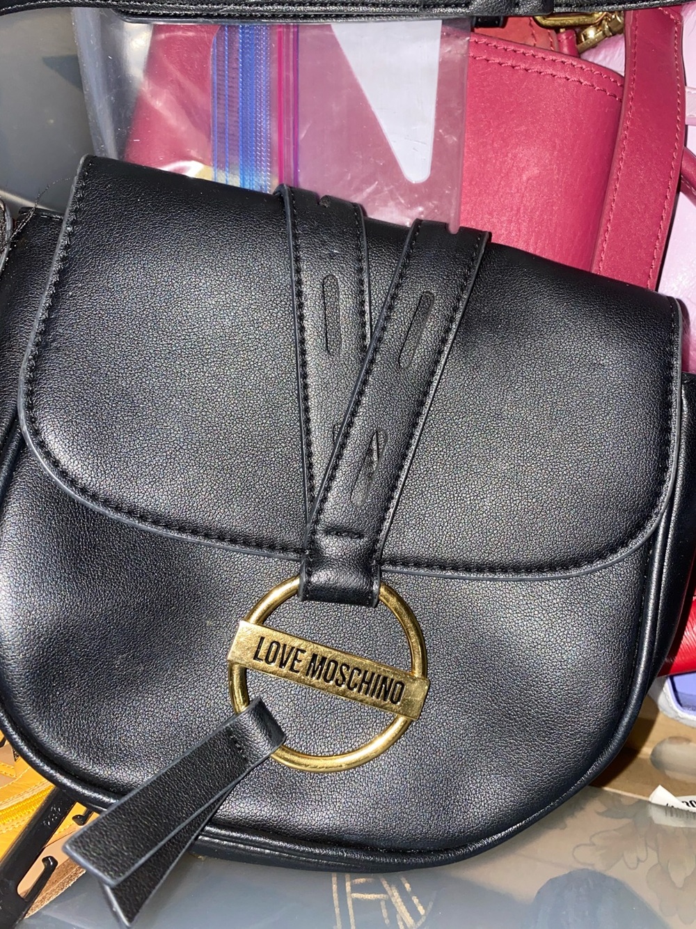 Love Moschino bag Black vegan Crossbody